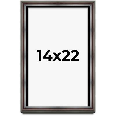 14x22 Shadow Box Frame Brown Cherry | 2.625 Inches Deep Pine Wood
