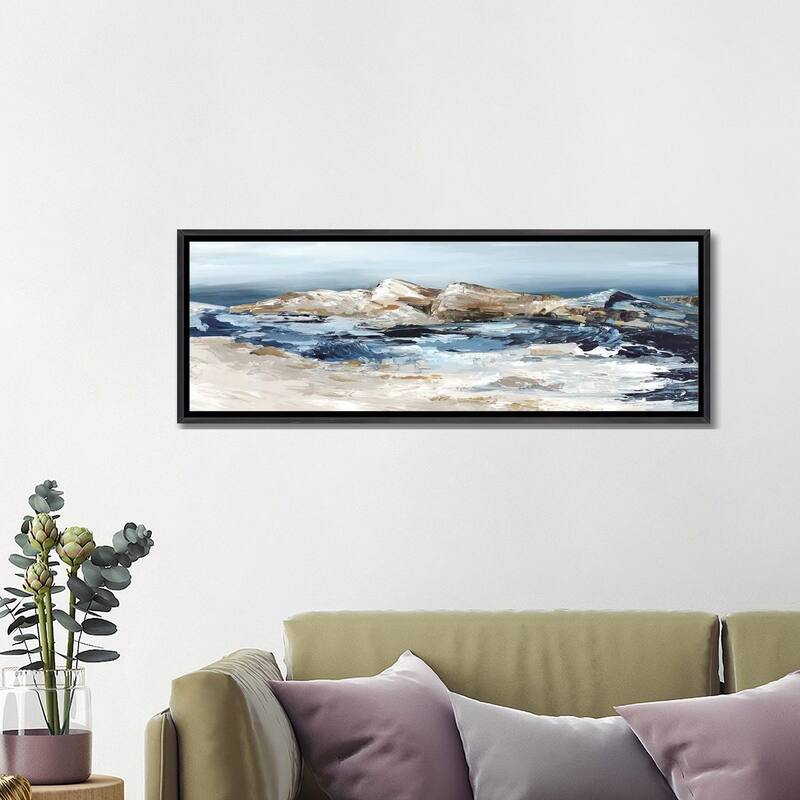 iCanvas "By The Rocks" by Luna Mavis Framed