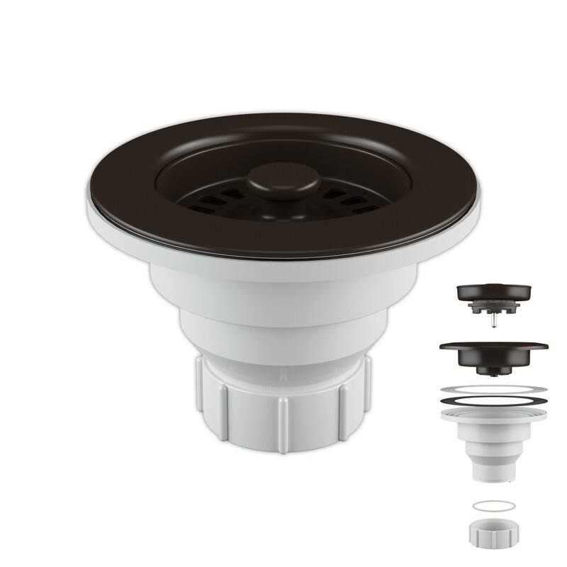 Lexicon Kitchen Sink Basket Strainer 3-1/2" Mocha Finish
