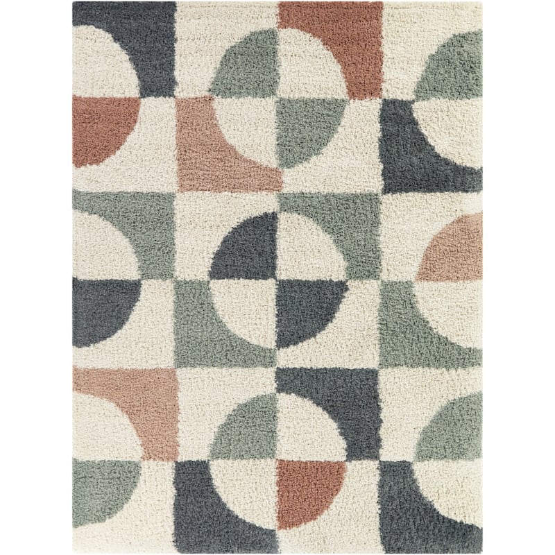 Smithson Geometric Shag Area Rug