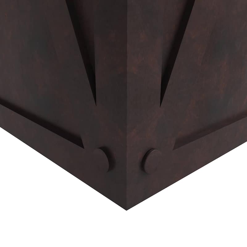 Papyrus Elegant Rectangular Modern Planter with Drainage, Lightweight Fiberstone MGO Clay Blend for Indoor Outdoor Use
