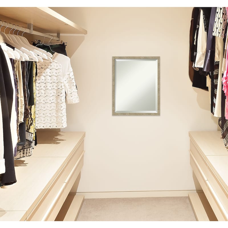 Beveled Wall Mirror - Jet Black Frame