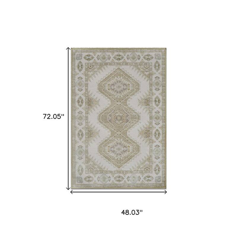 HomeRoots Southwestern Modern, Contemporary Rectangle Area Rug