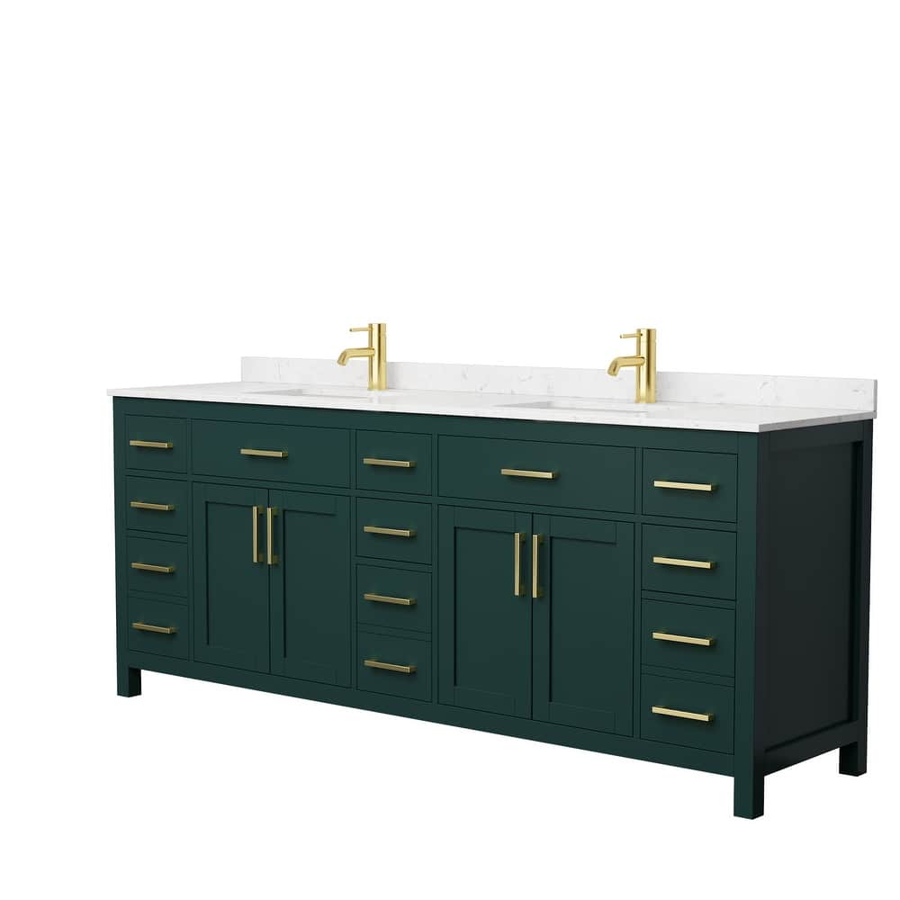 Beckett 84 Inch Double Vanity, Cultured Marble Top
