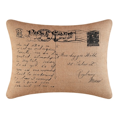 18" x 24" Postcard Burlap Printed Pillow