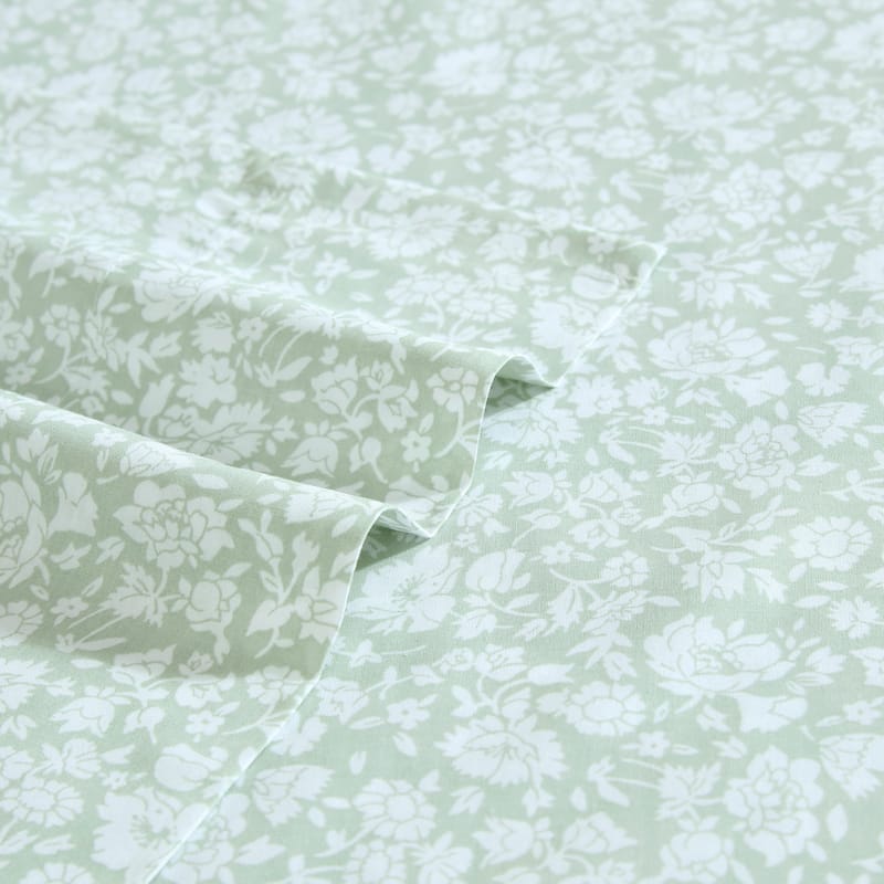 Laura Ashley Printed Cotton Percale Sheet Set