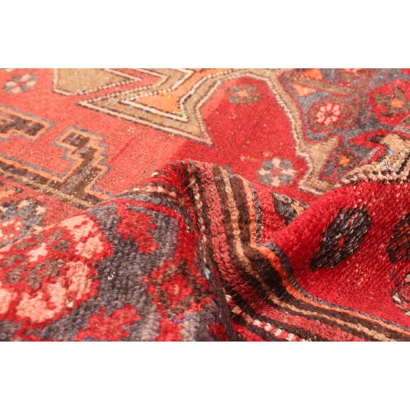 ECARPETGALLERY Hand-knotted Andelz Red Wool Rug - 4'5 x 7'2