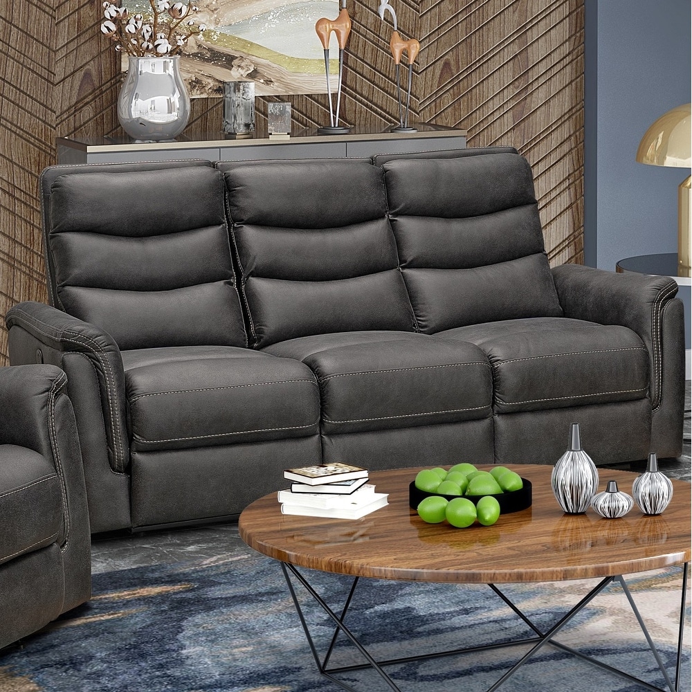 Forte gray 2025 power reclining sofa