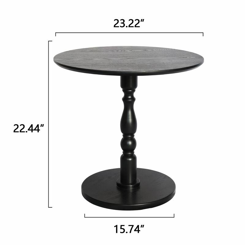 GDF Studio - Corvin 23" Modern Round Wooden Accent Table