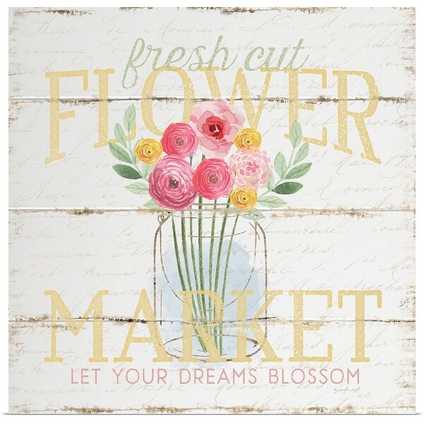 "Flower Market" Poster Print
