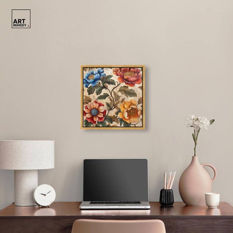 Golden Gardenia III Canvas by Art Remedy