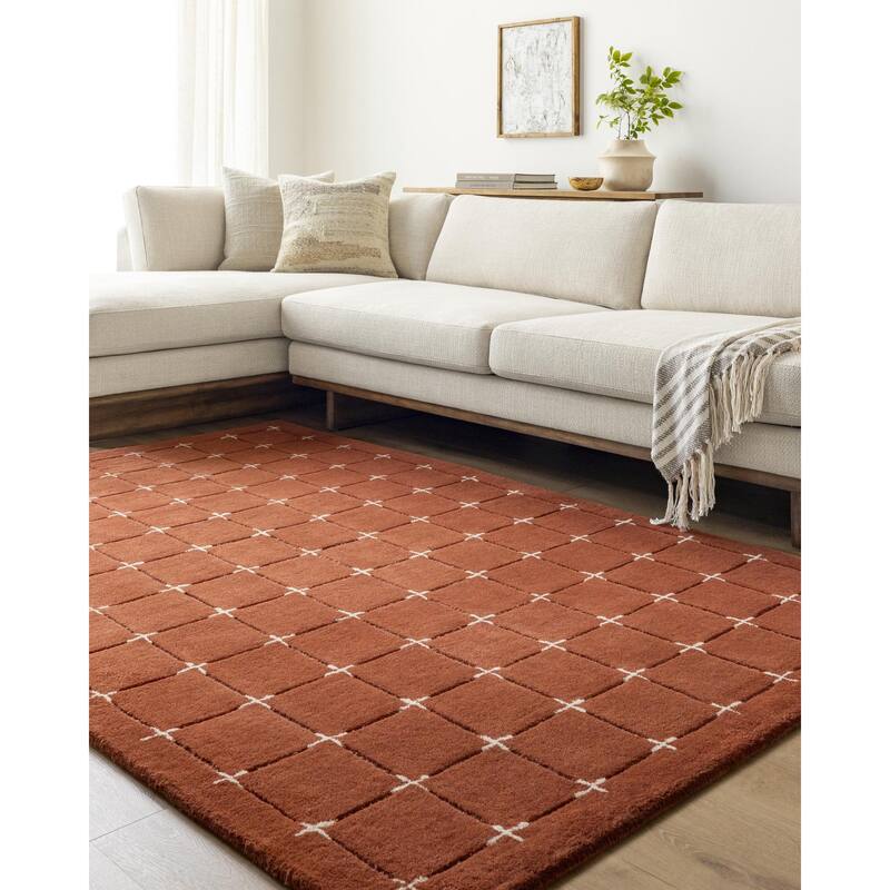 Livabliss Brook Glam Plaid Area Rug
