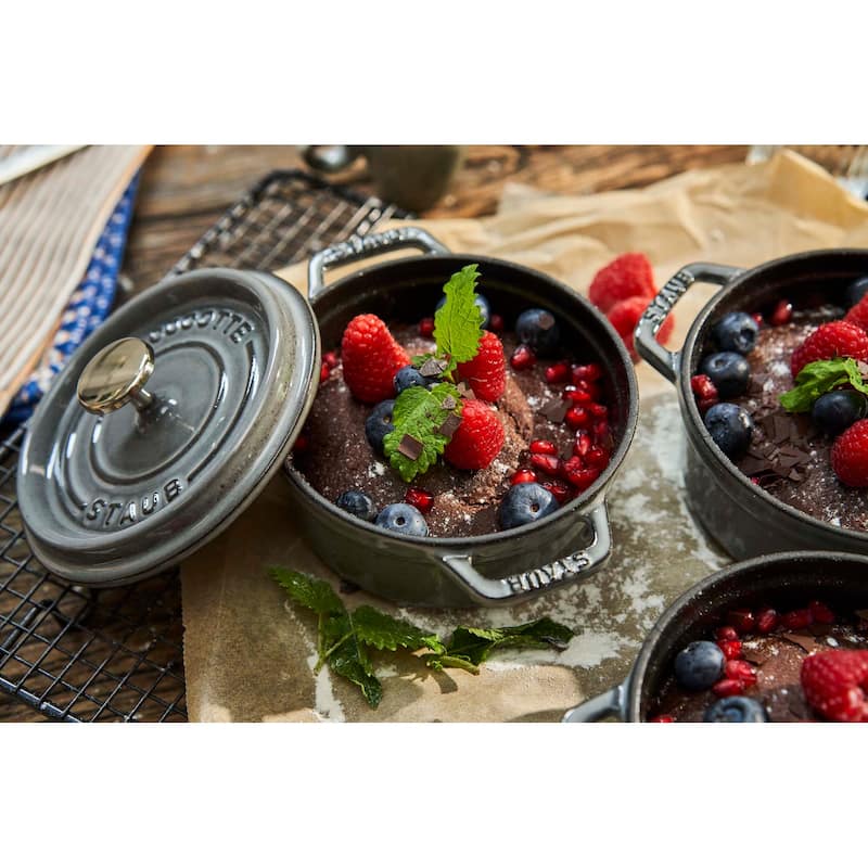 STAUB Cast Iron 0.5-qt Round Cocotte
