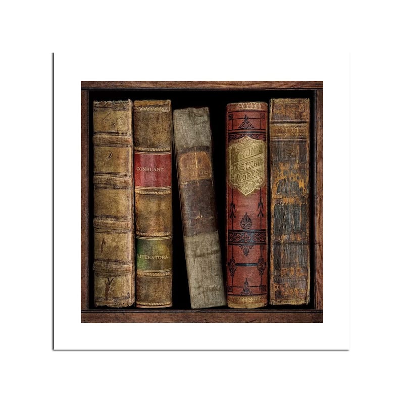 In The Library I Fine Art Paper Print by Russell Brennan - Multi