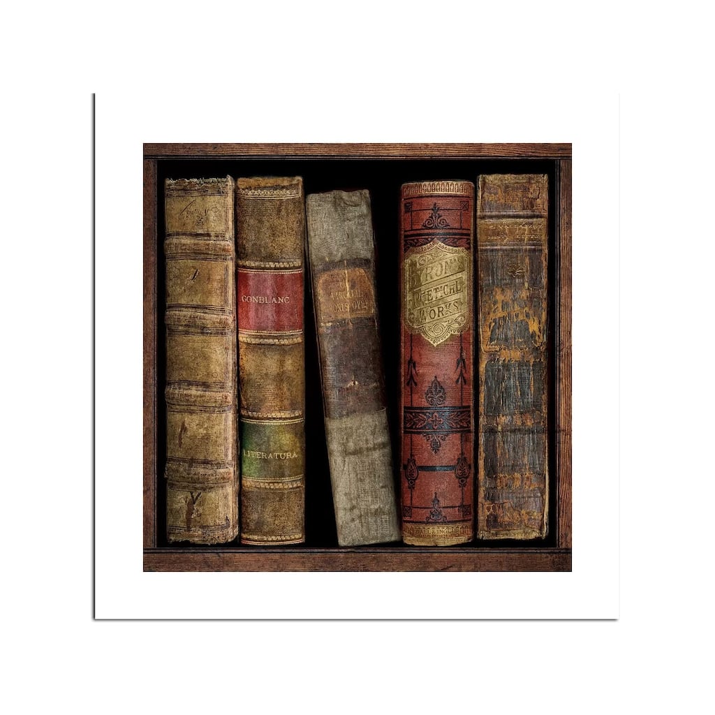 In The Library I Fine Art Paper Print by Russell Brennan - Multi