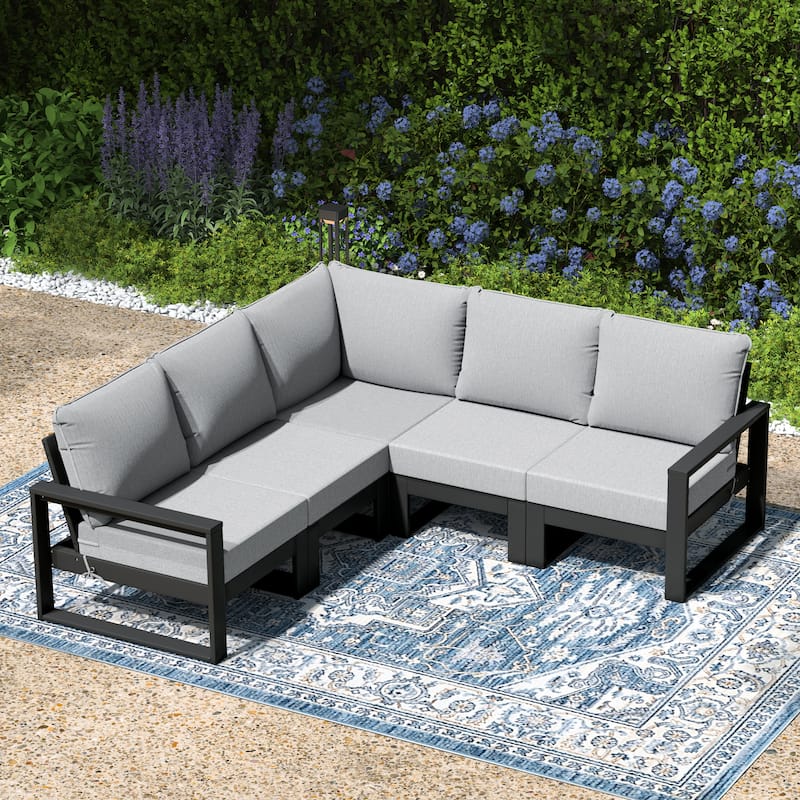 Endless Patio 5-Piece Deep Seating Set with Gray Frame