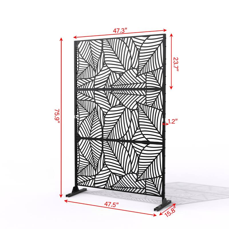 2Set Patio Outdoor Privacy Metal Screens and Panels