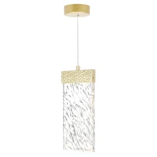 Carolina Integrated LED 5in Gold Leaf Pendant - Gold Leaf