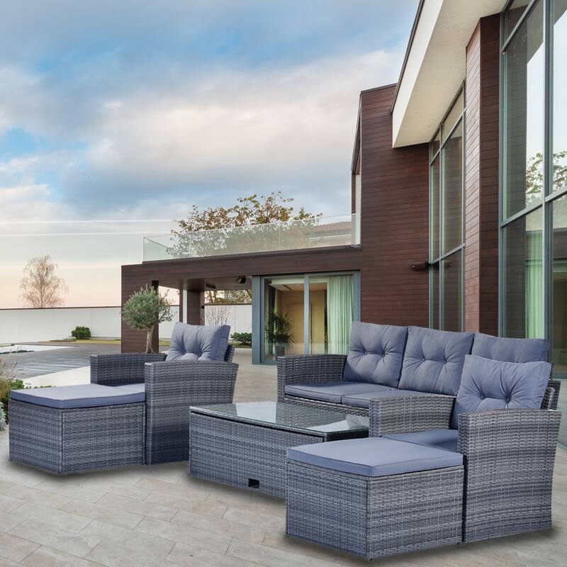 6-piece Patio Outdoor Sectional Set