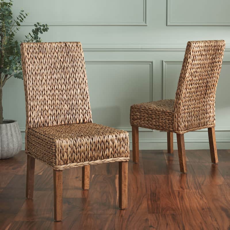 SAFAVIEH Marcy Brown Side Chair (Set of 2) - 18.1" W x 19.7" L x 39" H - 19"W x 22"D x 39"H