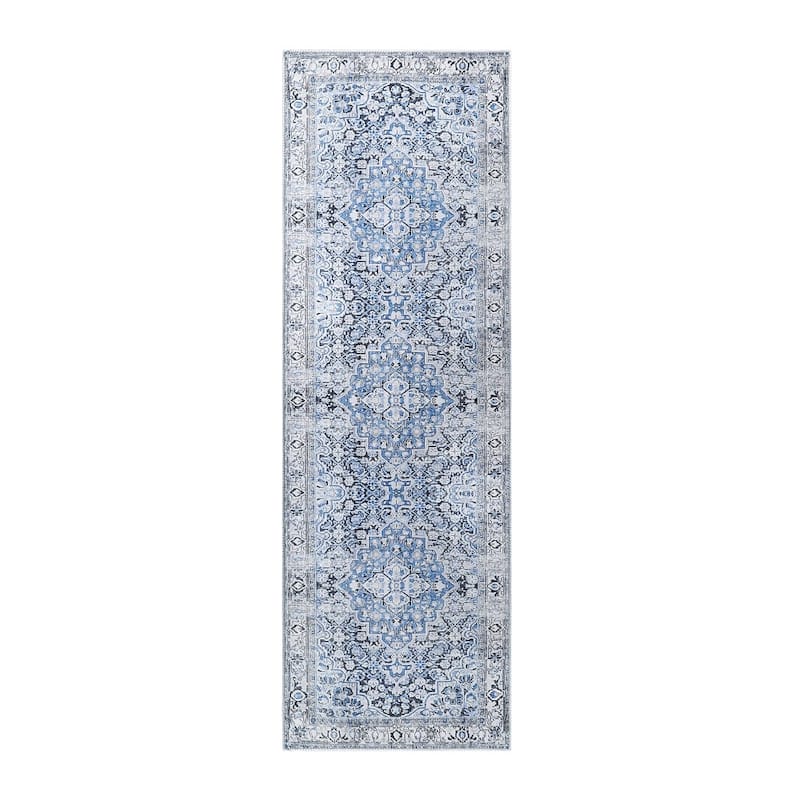 Superior Elodie Bohemian Geometric Floral Medallion Indoor Area Rug