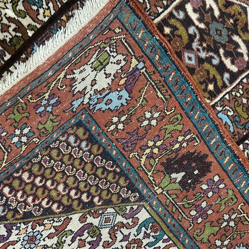 HERAT ORIENTAL Handmade Kurdish Wool Rug - 4'2" x 5'8"