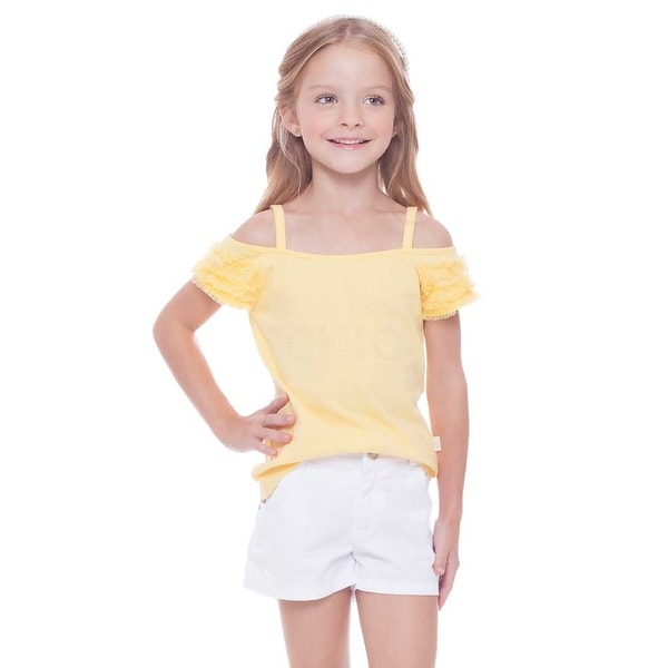 Pulla Bulla Toddler and Little Girls' Cold Shoulder Top Shirt 2-8 Years