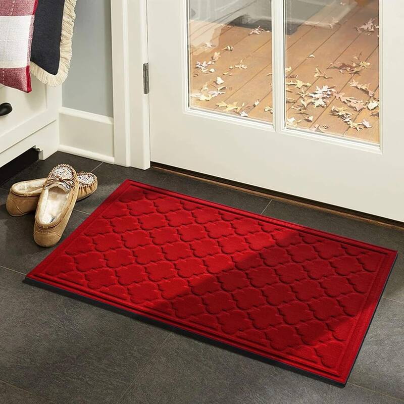 A1HC New All Weather Superior Dirt and Moisture Absorbing Polypropylene Door Mat with Non-Slip Backing for Inside Outside Use