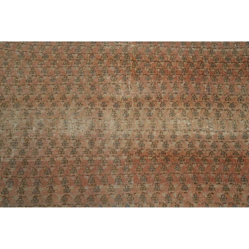 Hand Knotted Oriental 100% Wool Carpet Traditional All-Over Oranges & Rust Malayer Area Rug - 20' 1'' X 7' 9''