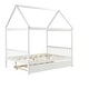preview thumbnail 6 of 12, Solid Wood Full bed with Twin Size House Bed Frame with Trundle