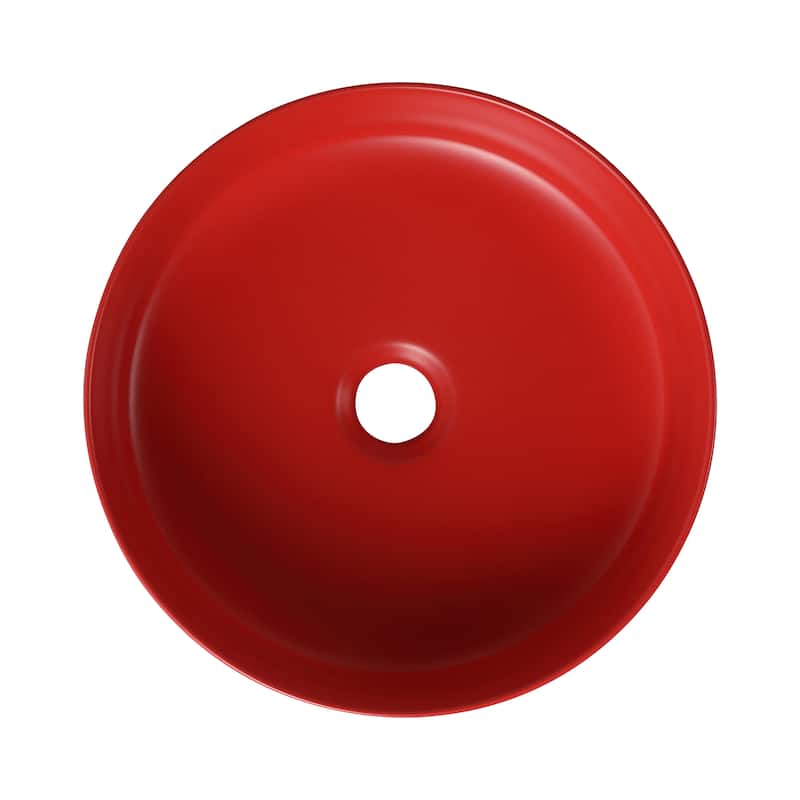 Ceramic Circular Vessel Bathroom Sink Art Sink