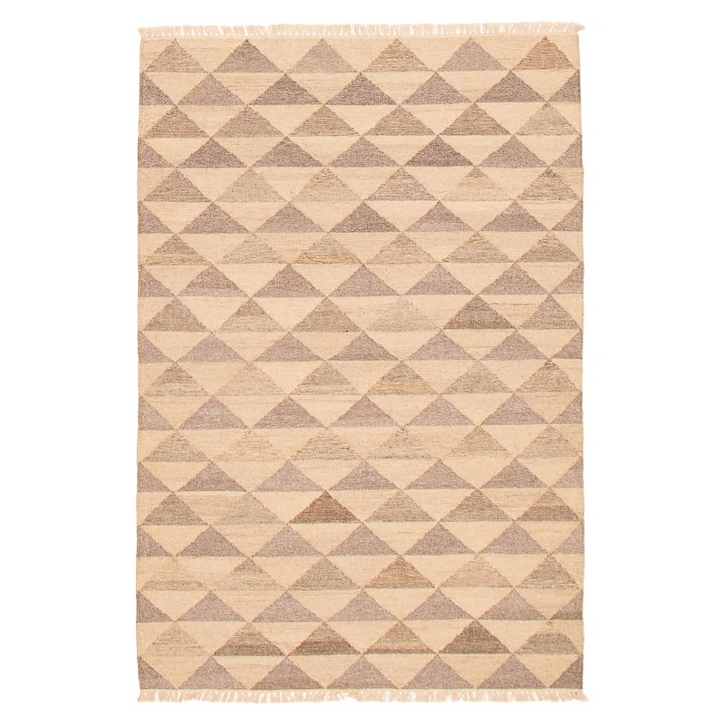 Ankara FW Cream Kilim 5'2" x 7'9" - 5'2 x 7'9 - Cream - 5'2 x 7'9