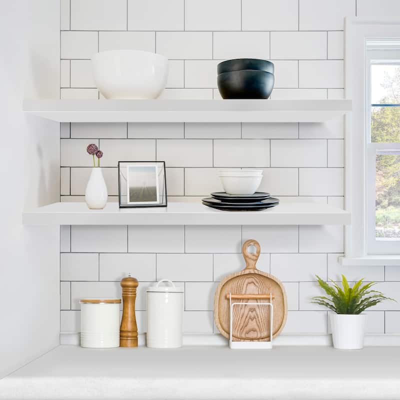 Sorbus Long Floating Shelves for Wall Set of 2 - 35"L x 9"W x 1.5"H