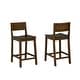 preview thumbnail 15 of 36, Linon Dahlia Wood 24-Inch Armless Counter Stool (Set of 2)