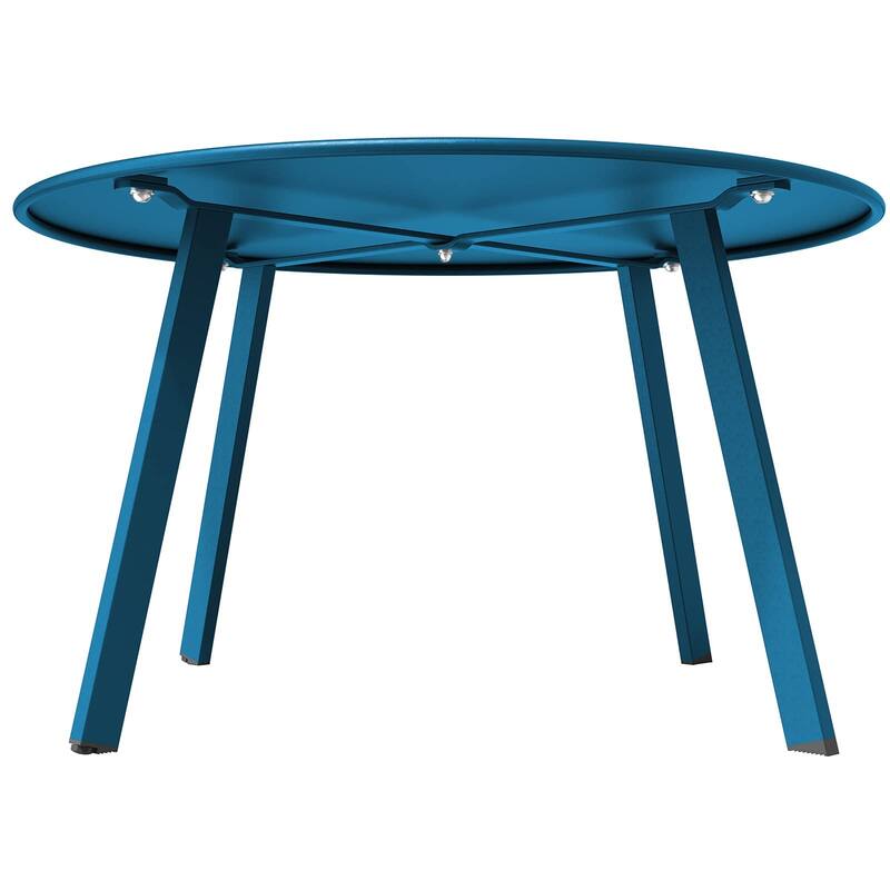 Outdoor Round Coffee Table, 28'' Patio Side Table for Backyard Patio Deck
