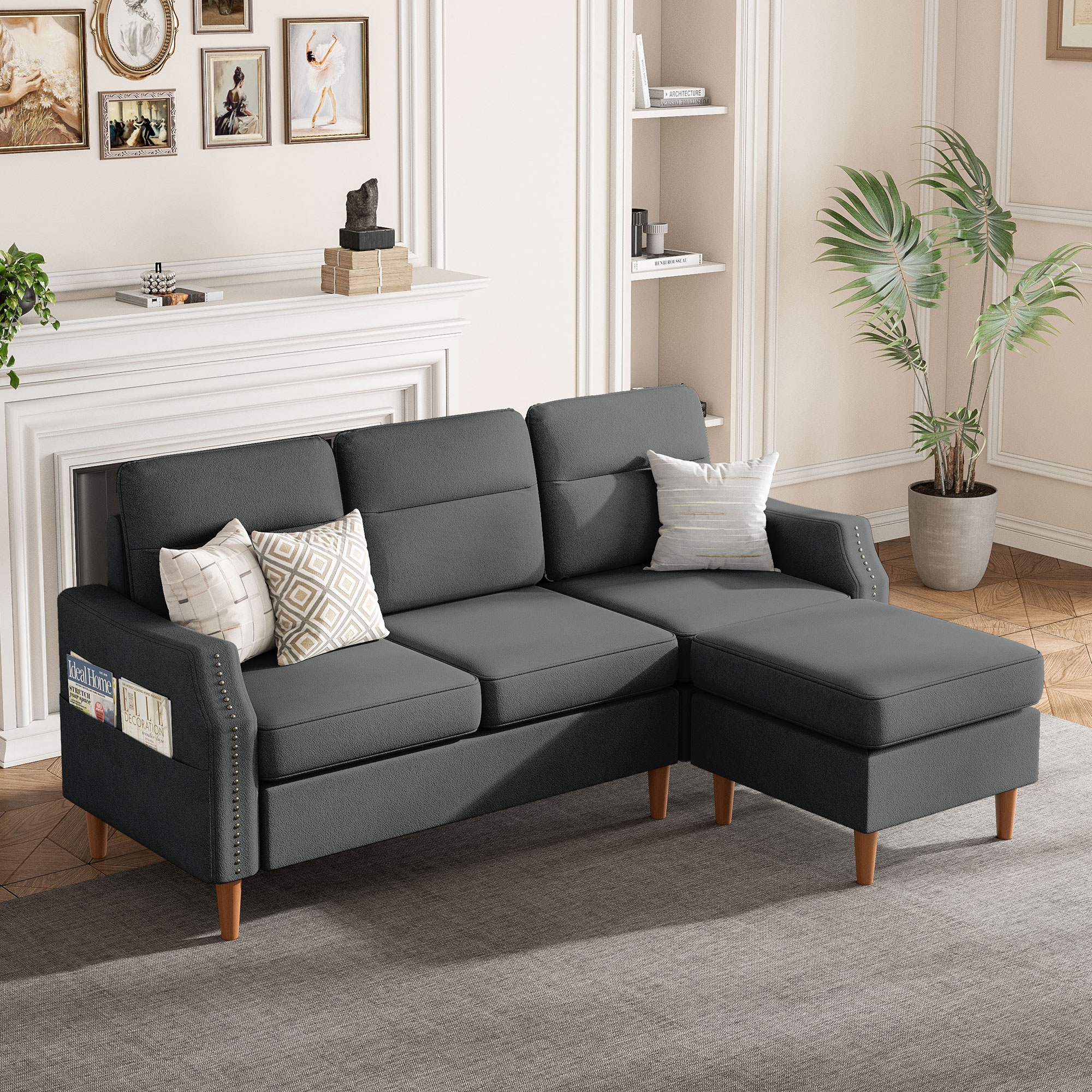 Small l shaped on sale lounge