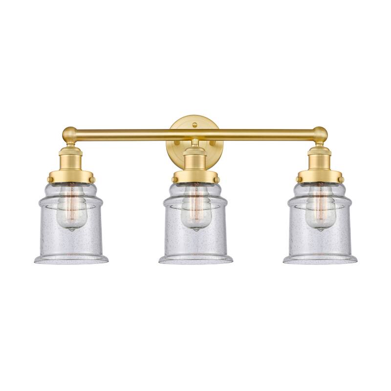 Innovations Lighting 616-3W-13-24 Canton Vanity Canton 3 Light 24" - Satin Gold / Seedy