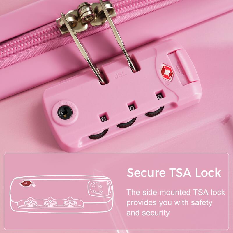 New Model Hardshell ABS Expandable Waterproof Travel Luggage Sets, Lightweight Durable Suitcases Set w/Tsa Lock & Wheels, 3PC