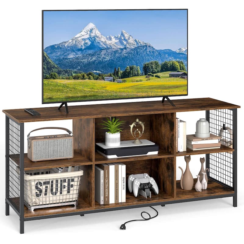 Costway 3-Tier TV Stand for TV's up to 65" Entertainment Media Center - See Details - as pic shows - See Details