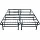 preview thumbnail 1 of 1, Twin Extra Long Metal Platform Bed Frame with Storage Space Black