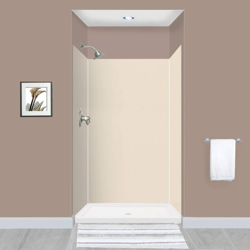 Transolid Expressions 36-in X 48-in X 72-in Glue to Wall Shower Walls - 48" x 36" x 72" - 48" x 36" x 72"