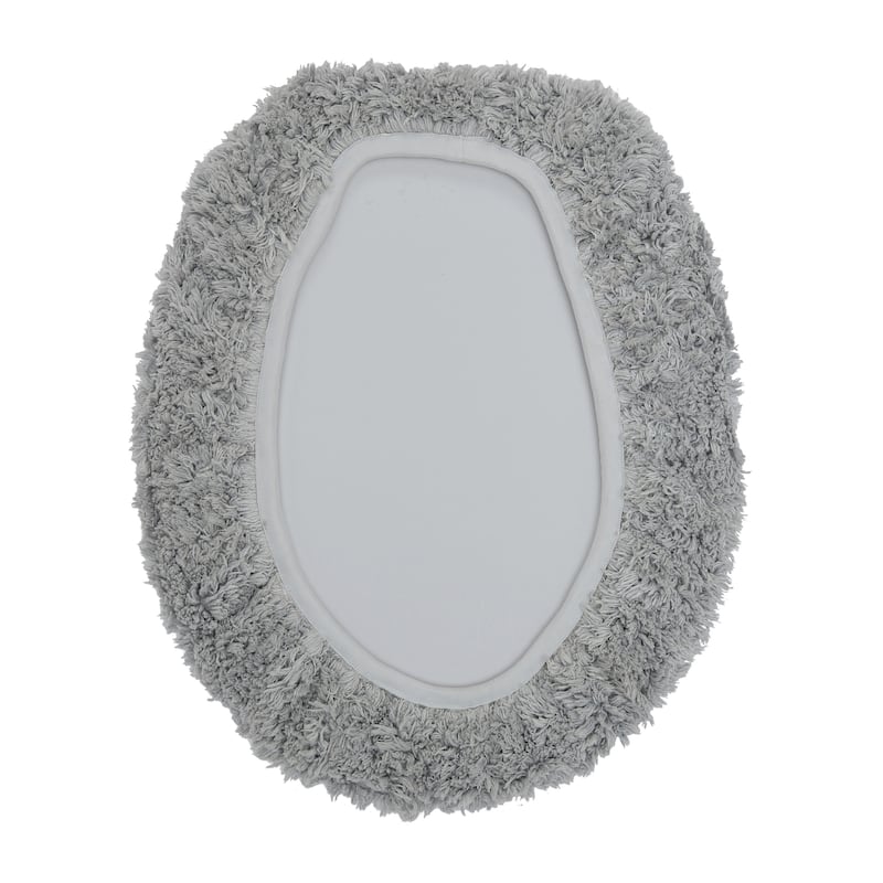 Better Trends 18 x 20 Toilet Lid Cover 100% Cotton Tufted Water Absorbent Machine Washable Lux Collection