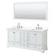 Option White, Chrome Trim, White Quartz Top
