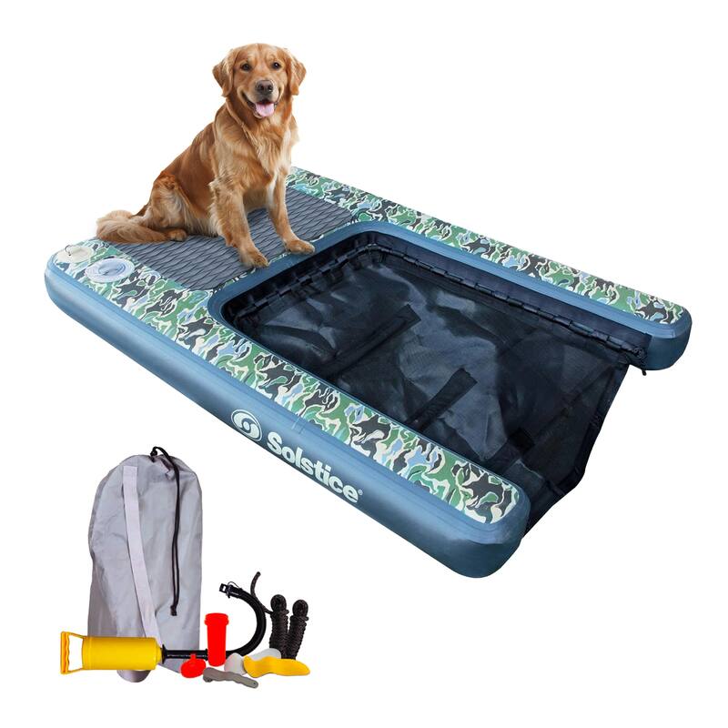 Solstice Original Inflatable Pup Plank Dog Float Floating Ramp Ladder for Pools - 13.00