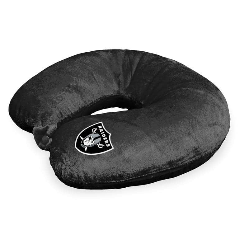 NFL Black Travel Neck Pillow