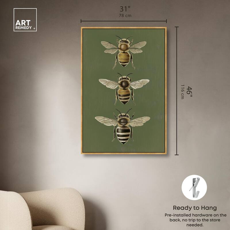 Anatomy of the Bee Canvas by Art Remedy