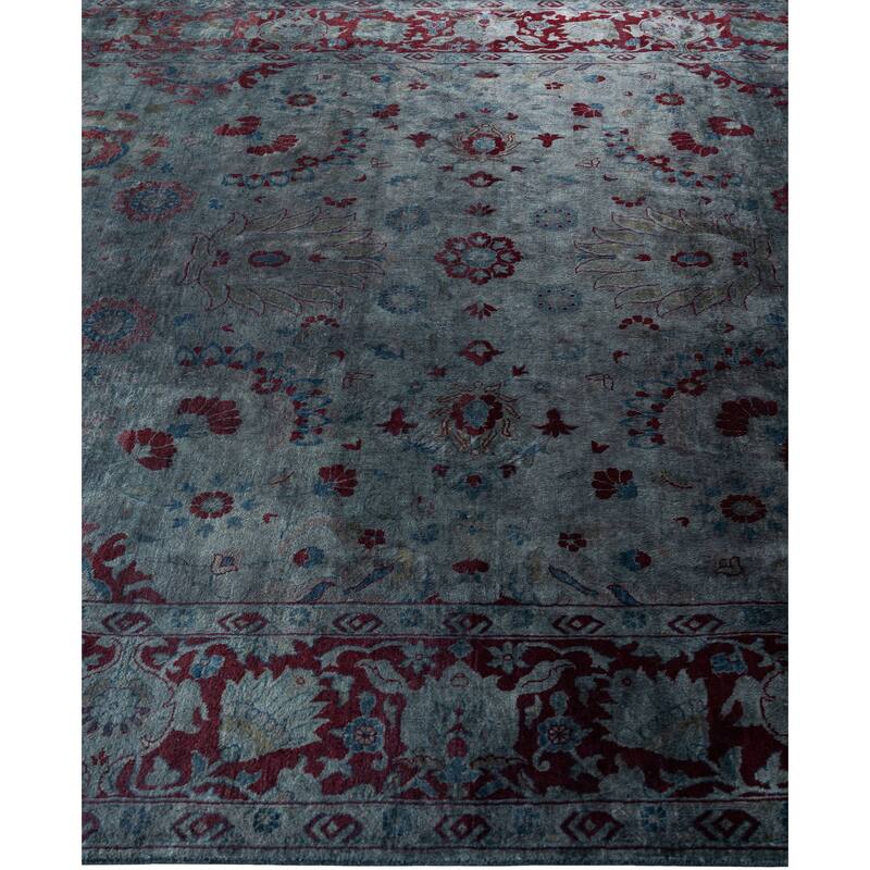 Overdyed One-of-a-Kind Hand-Knotted Area Rug - Gray - 6' 2" x 8' 10"