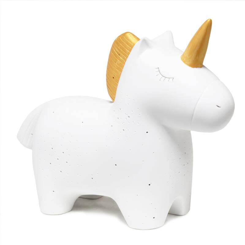 Ceramic Glowing Unicorn Table Lamp - 11.25" - White