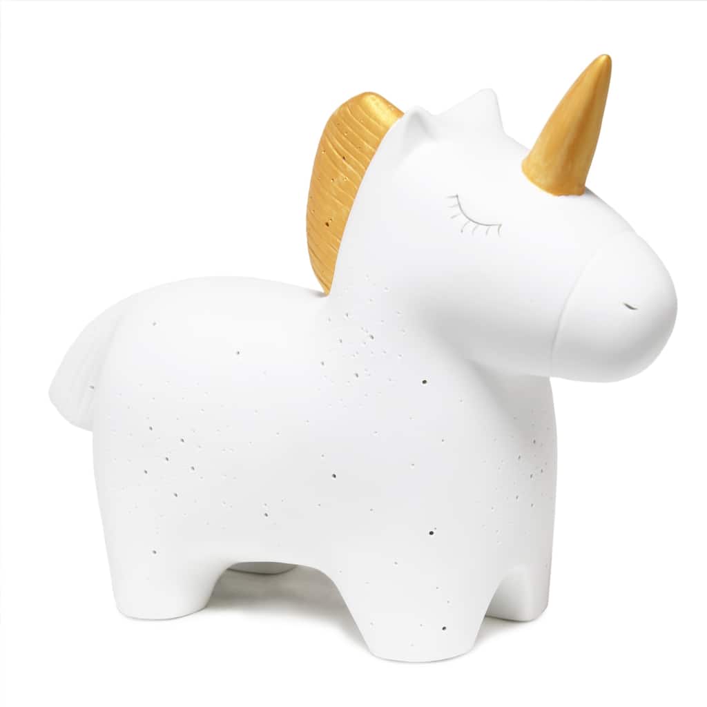 Ceramic Glowing Unicorn Table Lamp - 11.25" - White