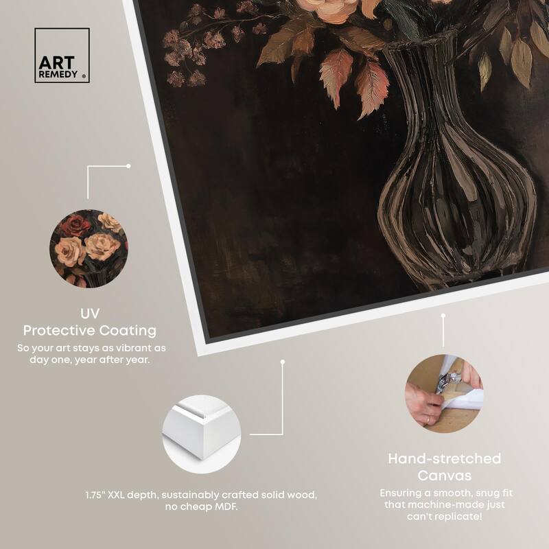 Smoldering Bouquet Canvas by Art Remedy